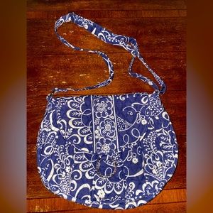 EUC Vera Bradley twirly birds crossbody satchel purse
